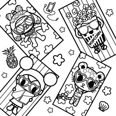 Summer Vibes Only Coloring Page