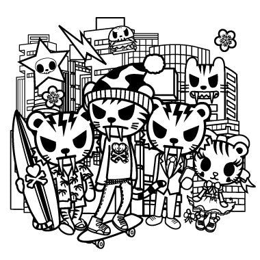 Tiger Nation Crew Coloring Page