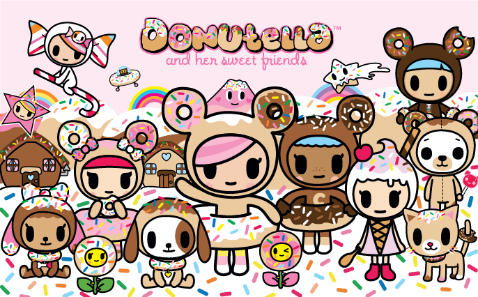 Donutella and her sweet friends