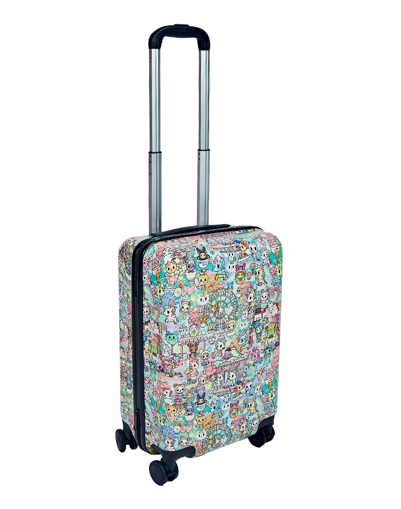 outstretched cotton candy carnival carry-on luggage