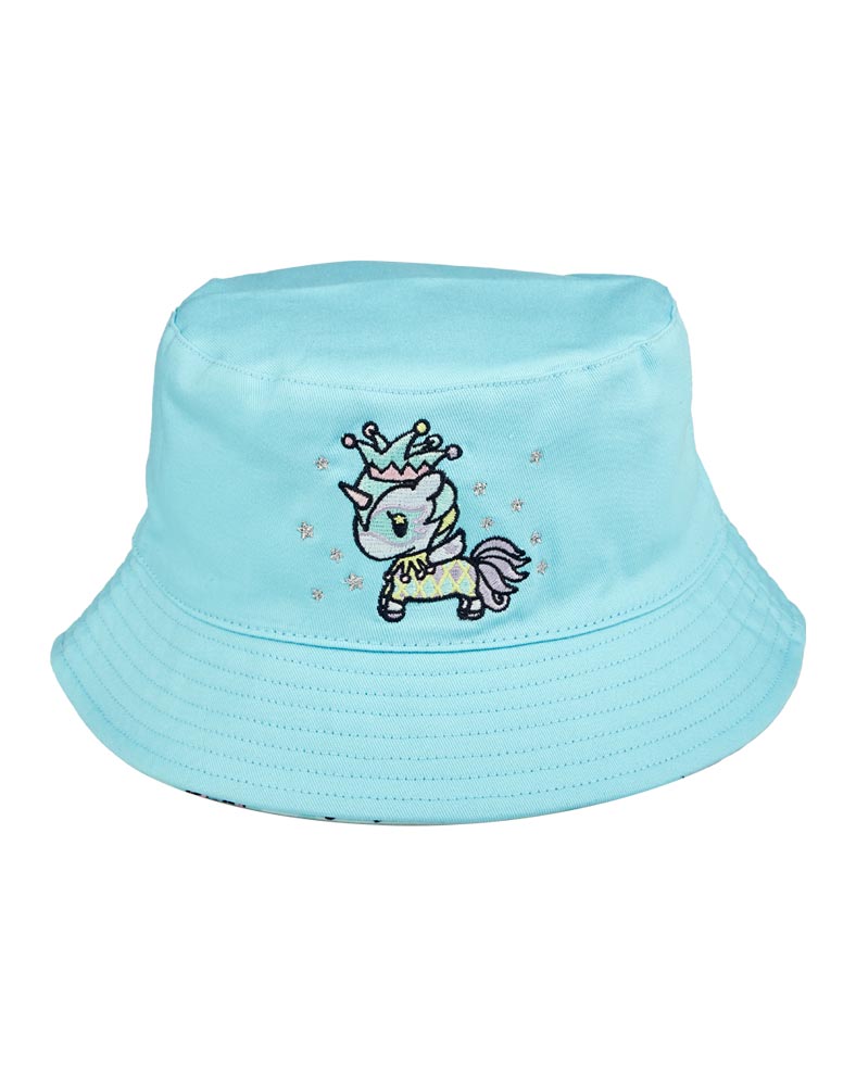 light blue carnival reversible bucket hat