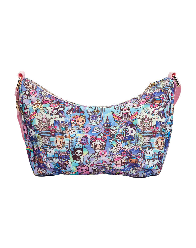 side of digital princess slouchy shoulder bag