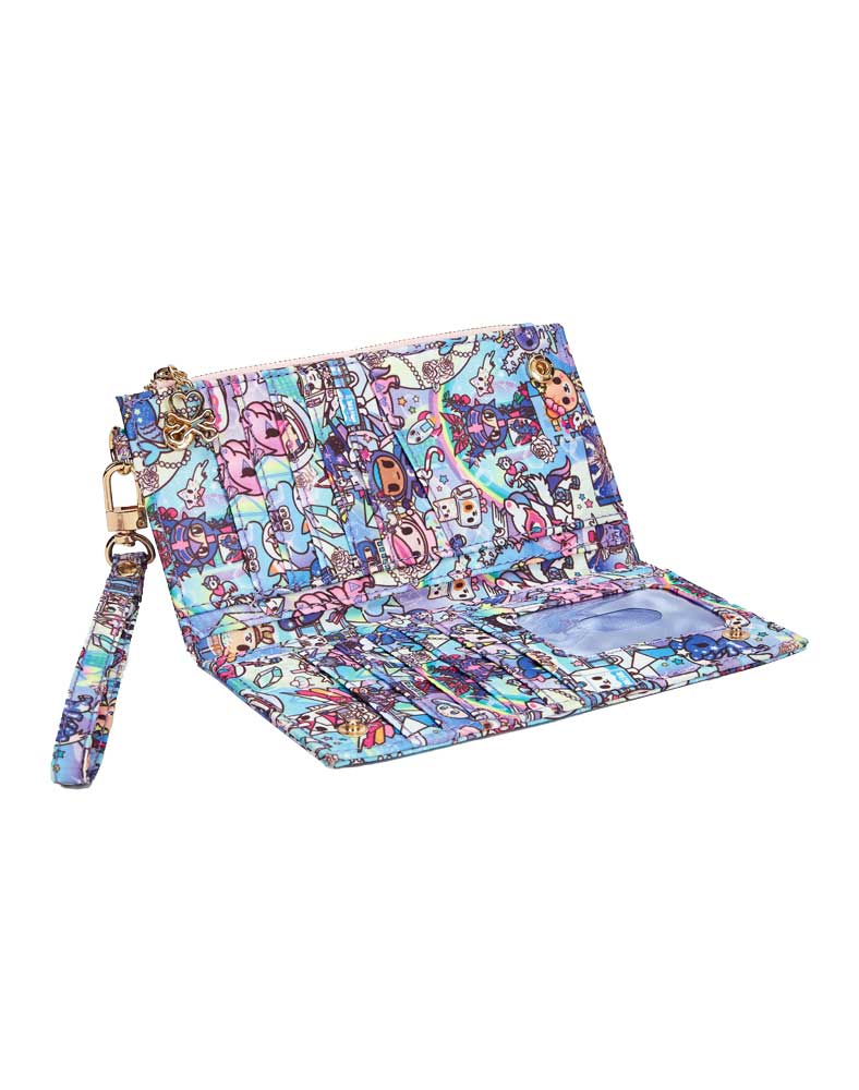 opened digital princess snap long wallet