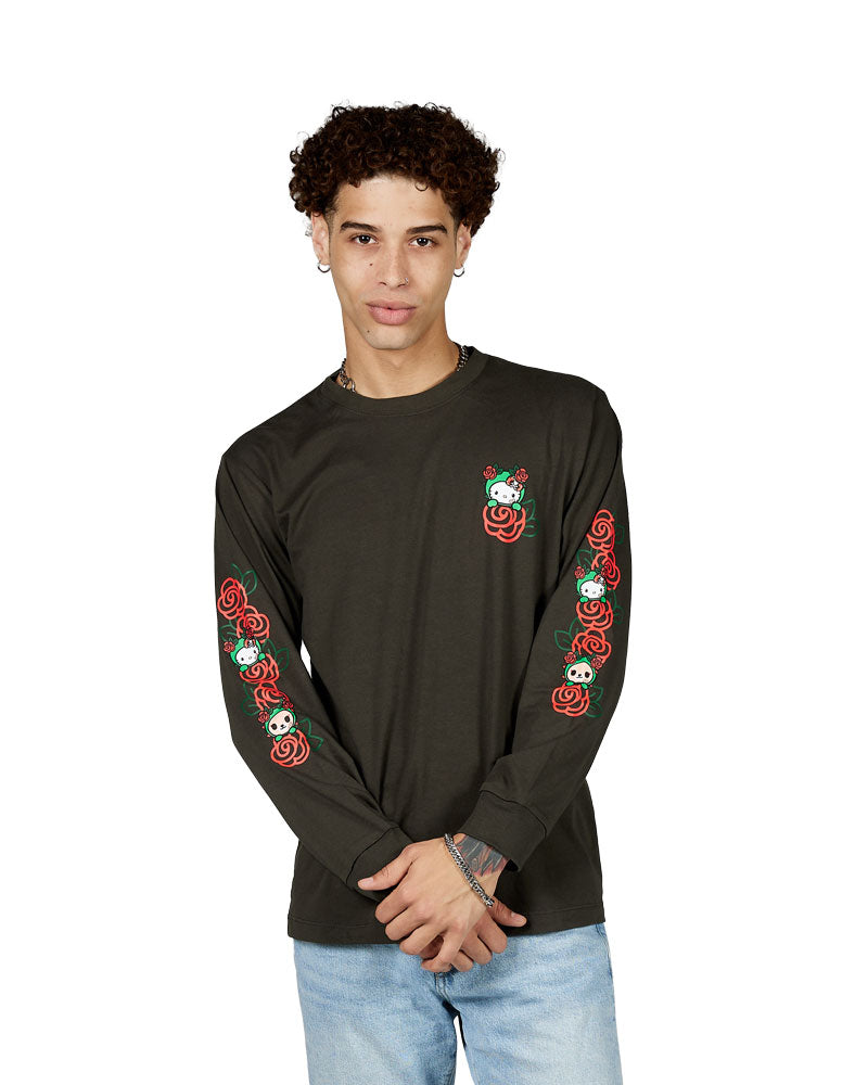tokidoki x hello kitty roses are red long sleeve tee