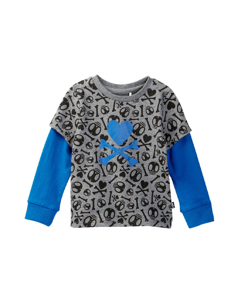 tokidoki Bambino Twofer Long Sleeve Tee (Dark Grey)