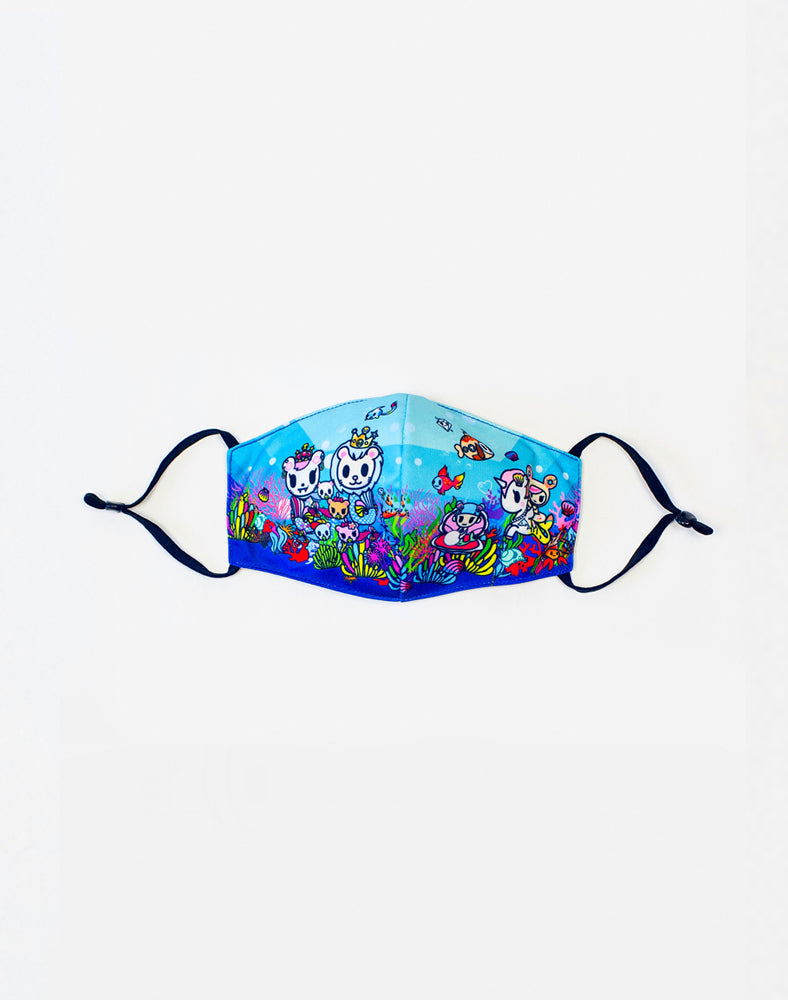 Sea Punk Reusable Mask (Kids Size) Front