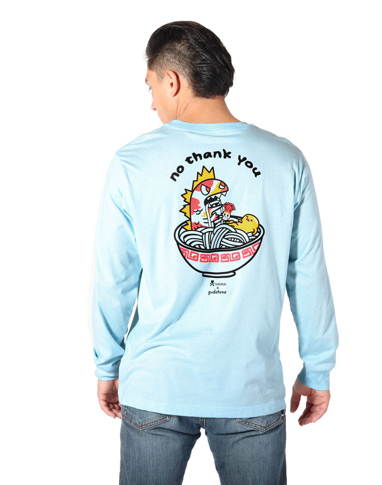 tokidoki x gudetama Gude No Thank You Long Sleeve Tee (Unisex) MM Back