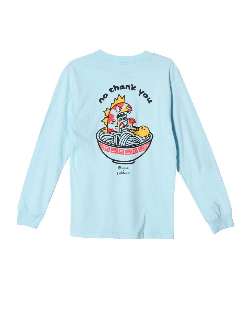 tokidoki x gudetama Gude No Thank You Long Sleeve Tee (Unisex) Back