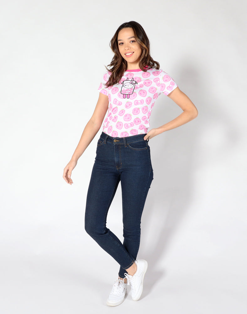 tokidoki x Hello Kitty Strawberry Kitty Tee front