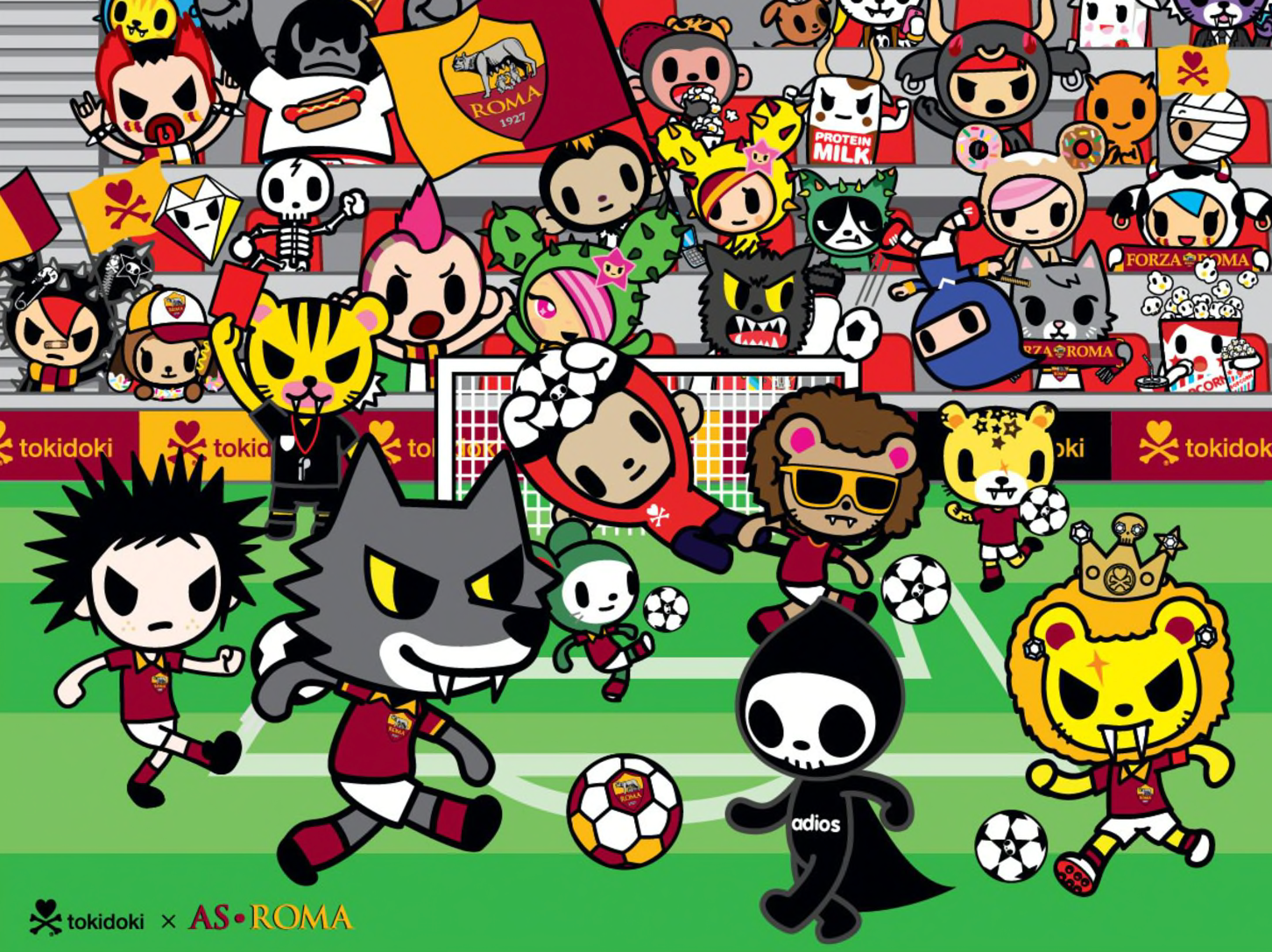 Introducing the AS Roma x tokidoki collaboration!