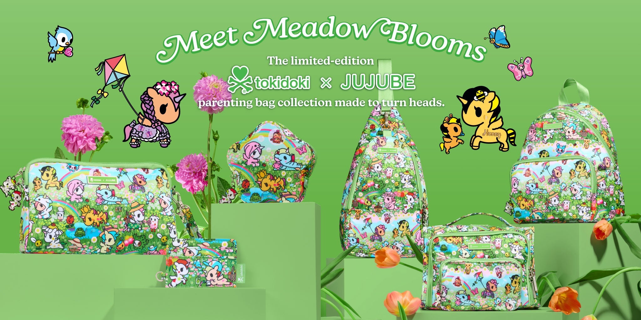 tokidoki x JuJuBe Meadow Blooms Collection