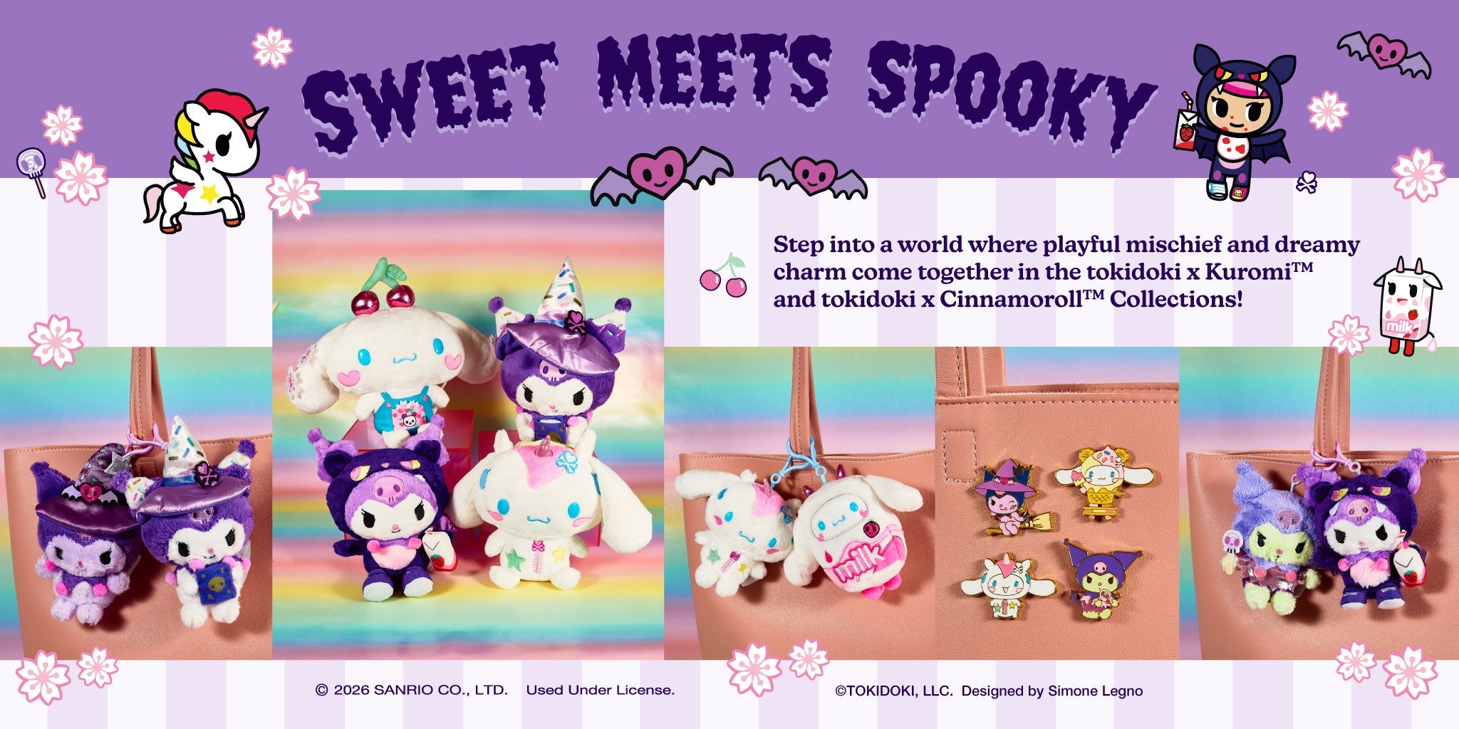 tokidoki x Kuromi and Cinnamoroll Collections