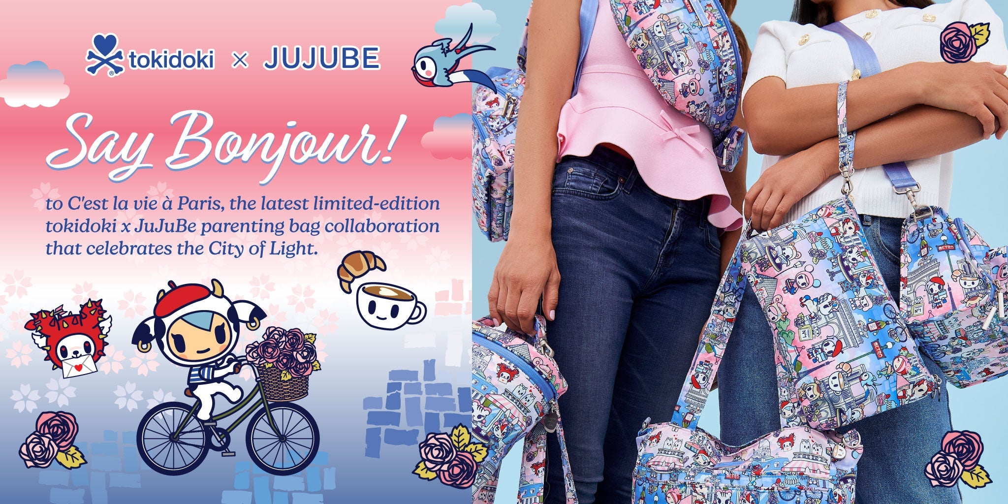 tokidoki x JuJuBe C’est la vie à Paris