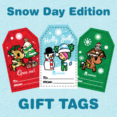 tokidoki Snow Day Gift Tags