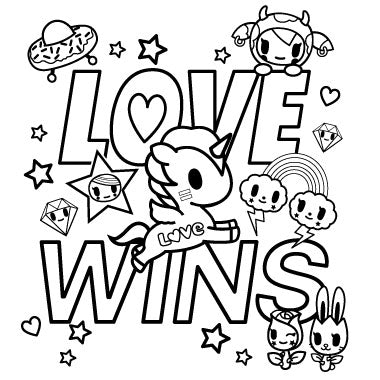 Love Wins Coloring Page