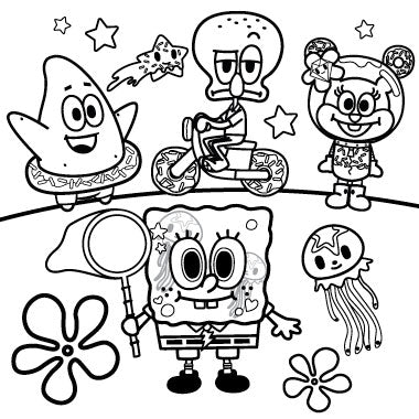 donutella coloring pages