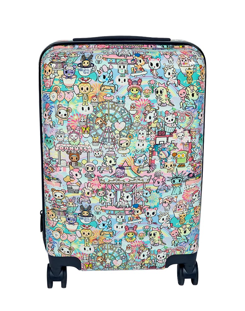 cotton candy carnival carry-on luggage