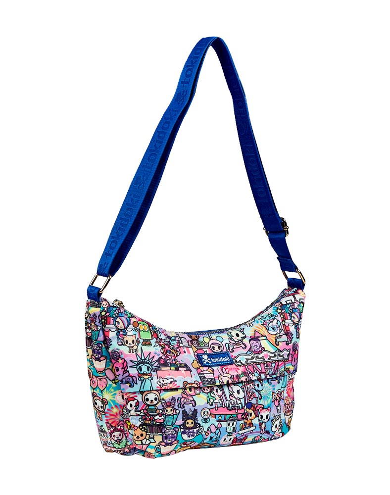 cotton candy carnival slouchy shoulder bag