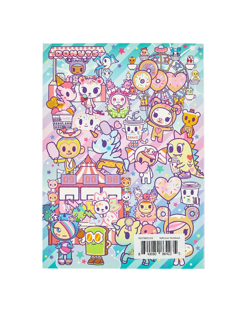 back of cotton candy carnival notebook