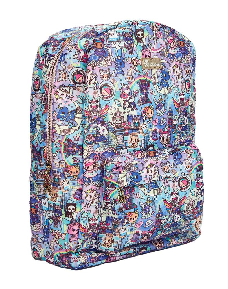 side view of digital princess backpack