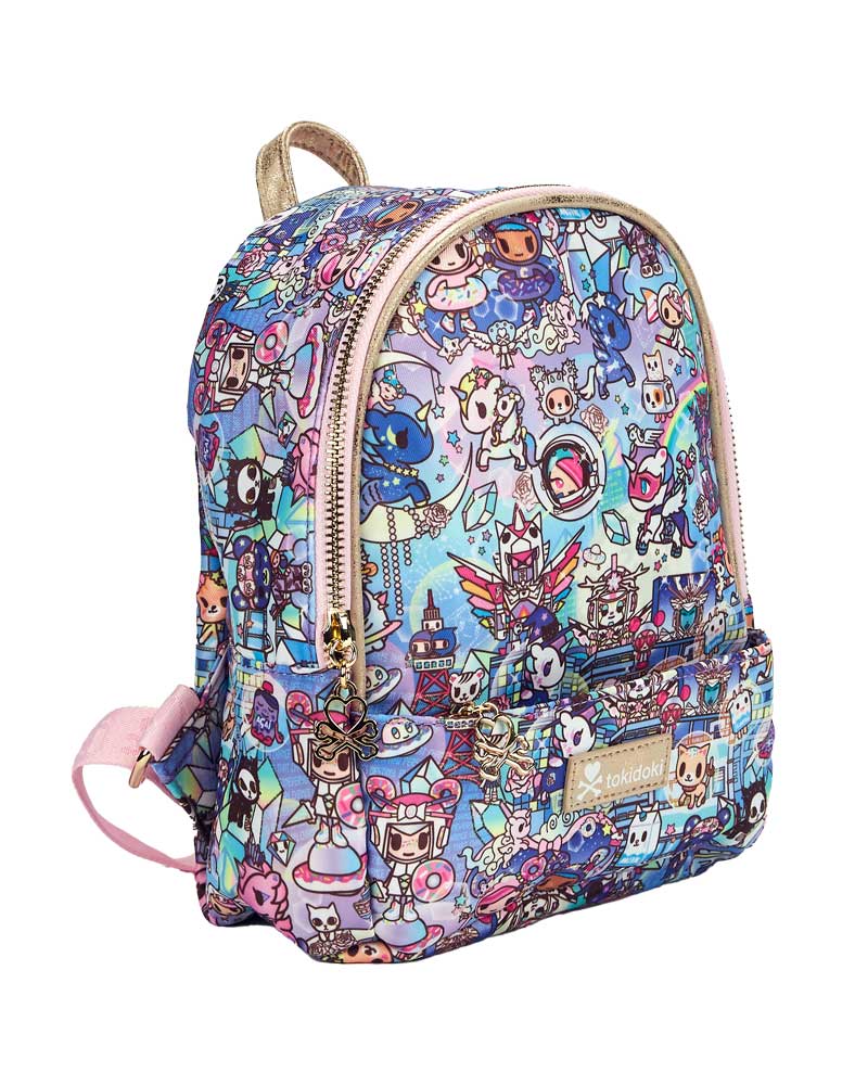 side view of digital princess backpack