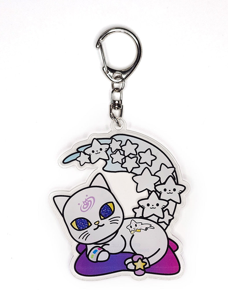 専用商品K-10128 じゃれ猫チャーム(夜空 宇宙 オパール Galaxy) Galactic Cats Acrylic Keychain Blind Box – tokidoki