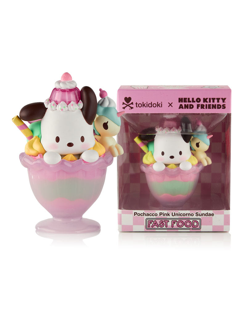 tokidoki x Hello Kitty and Friends Fast Food - Pochacco Pink Unicorno