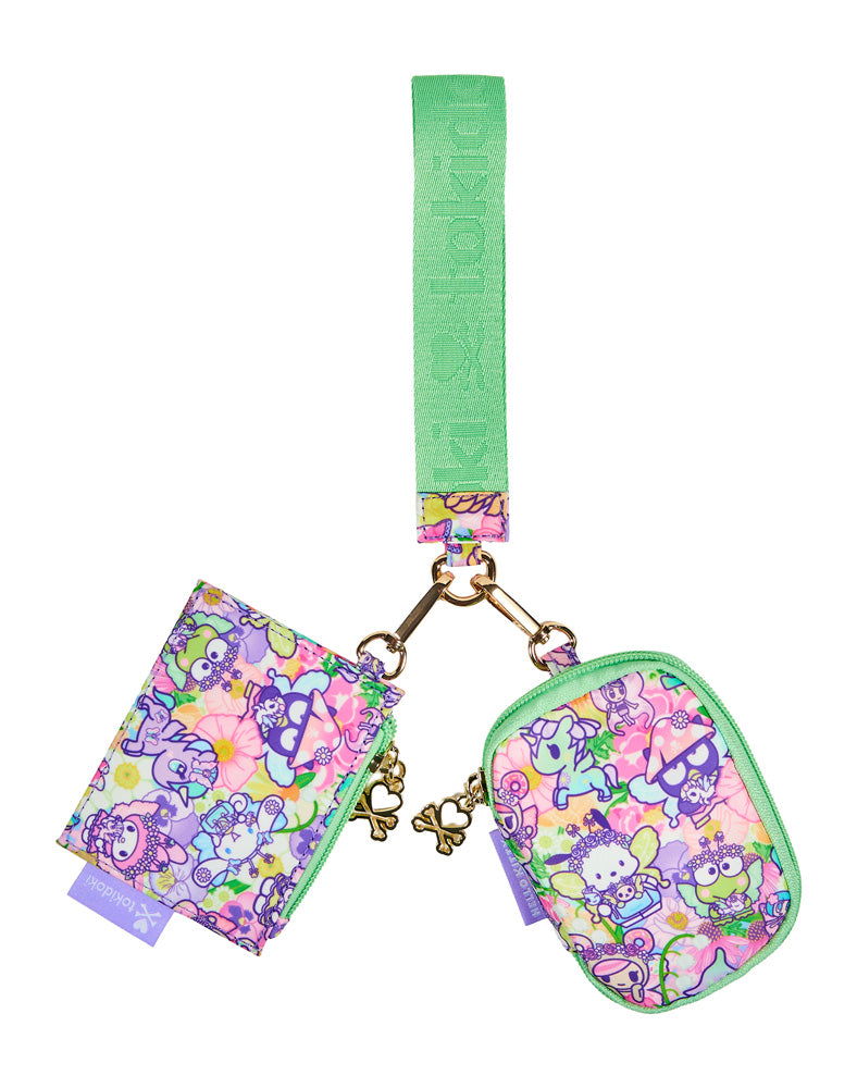 tokidoki x Hello Kitty and Friends Butterfly Garden Two Pouch Wristlet