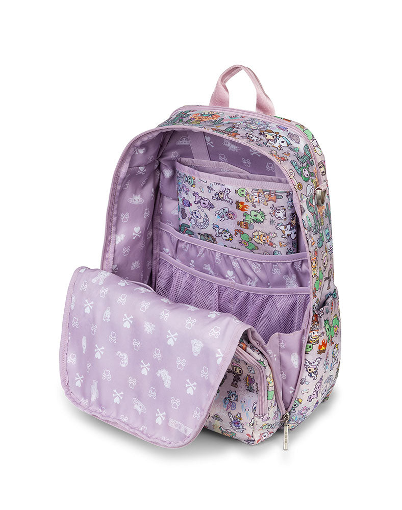 Inside Jujube Rucksack Tokidoki X JuJuBe Zealous Backpack Cosmic