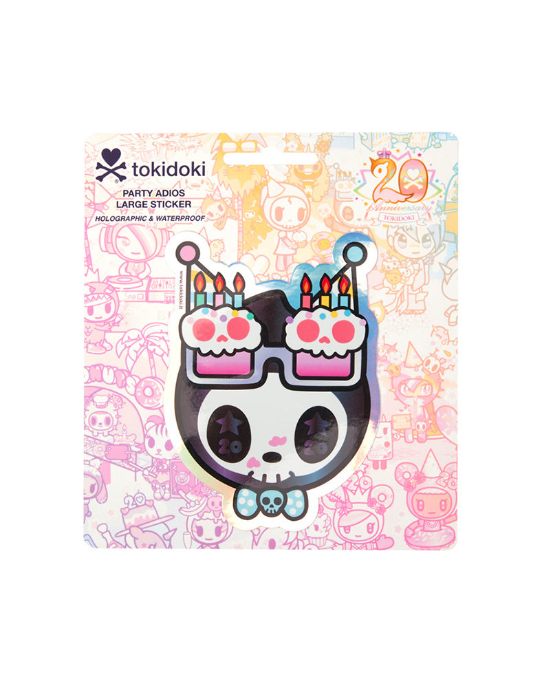 20th Anniversary Party Adios Large Sticker – tokidoki