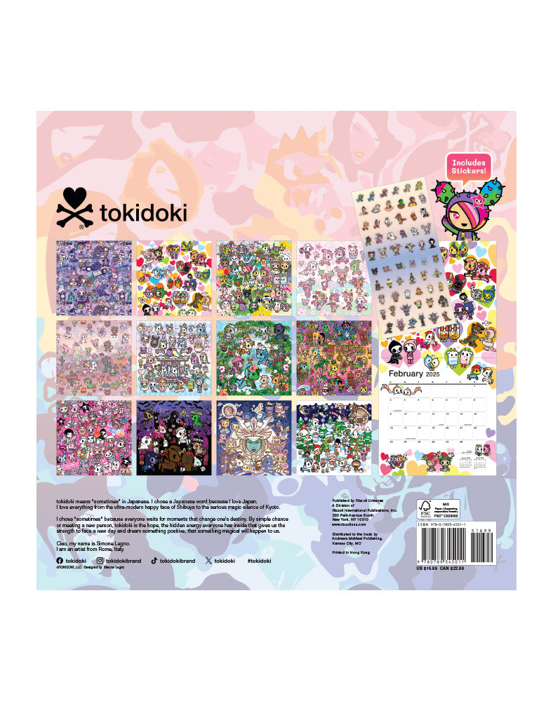tokidoki Wall Calendar 2025 tokidoki-wall-calendar-2025