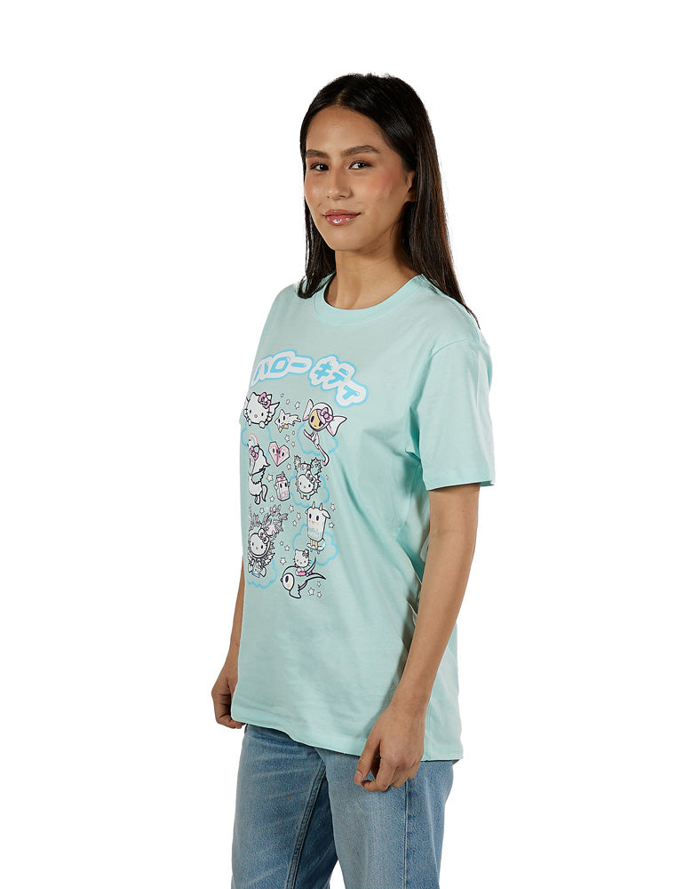 Maglietta Donna Tokyo Laundry – Deia Rose Shadow – Cotone Con Stampa Palma (Taglia 40)