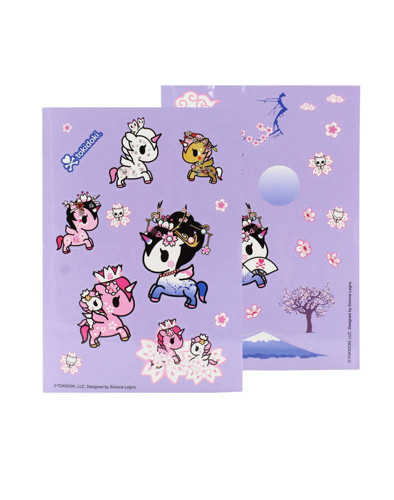 Cherry Blossom Unicorno Sticker Sheet Set