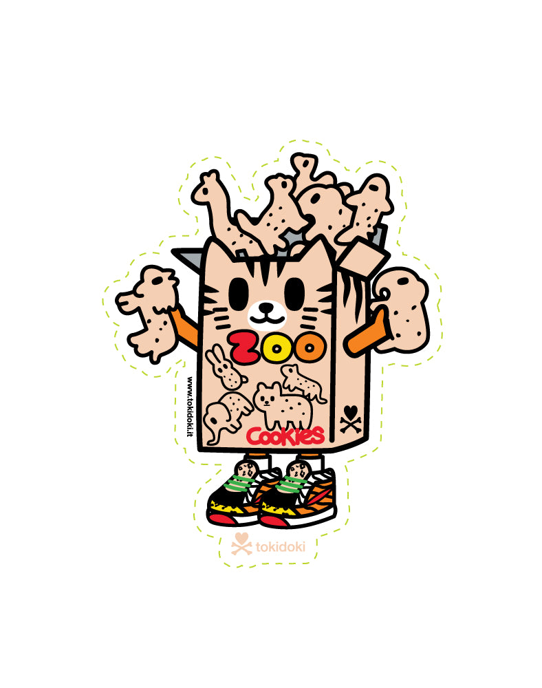 sneaky snacker die cut sticker