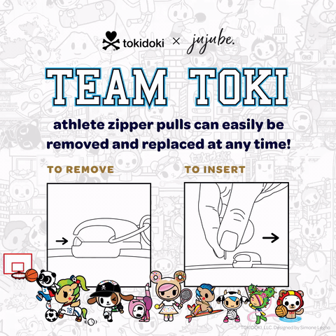 How to attach your Team Toki Zipper Pull