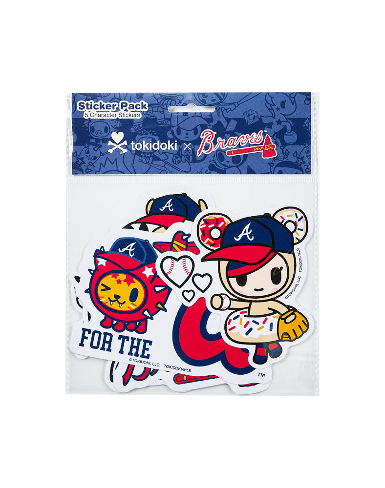 tokidoki x MLB Atlanta Braves Sticker Pack